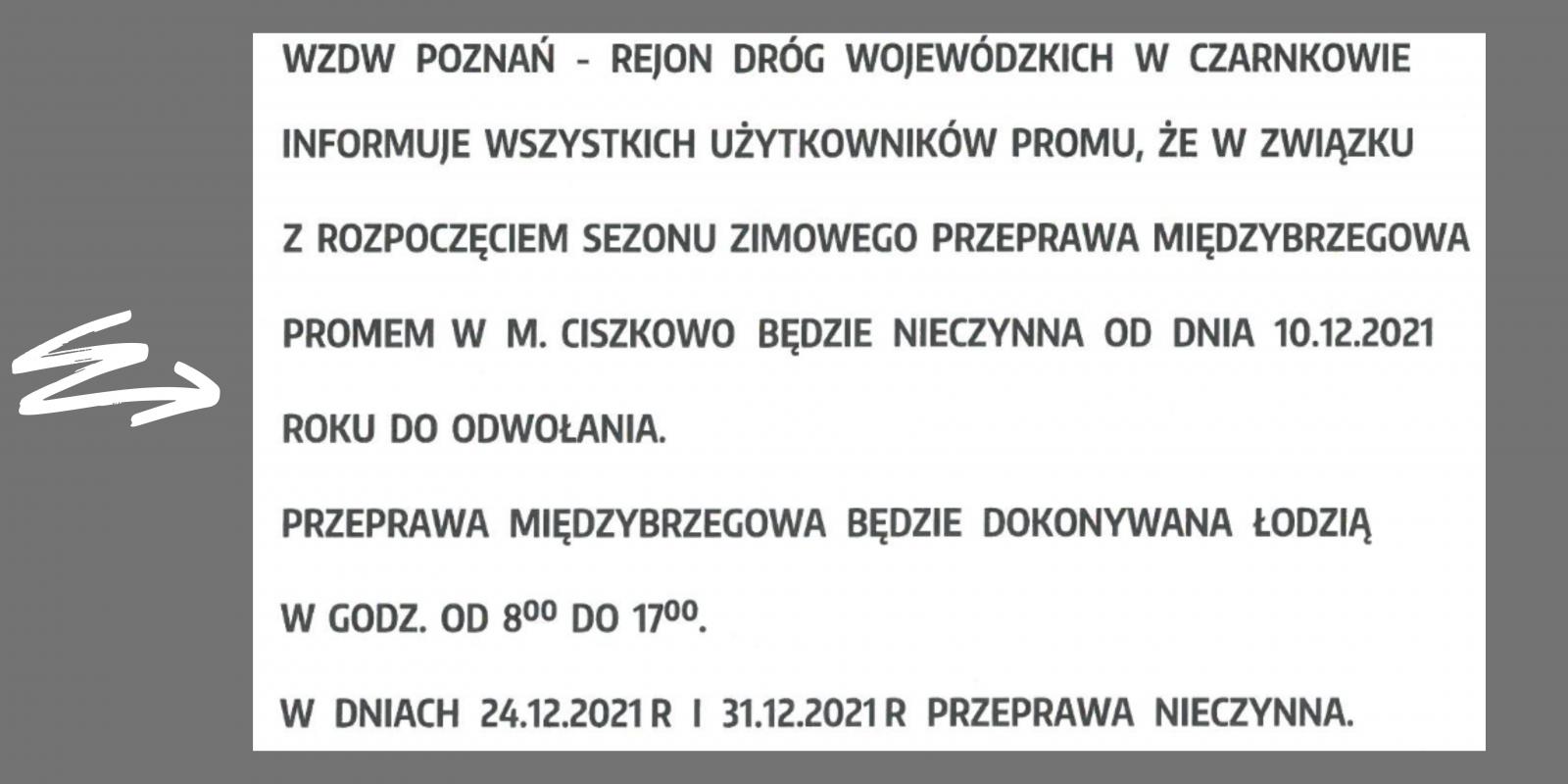 Wielkopolski Zarząd Dróg Wojewódzkich informuje 