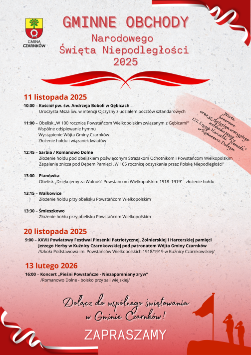 Gminne Obchody Święta Niepodległości 2025