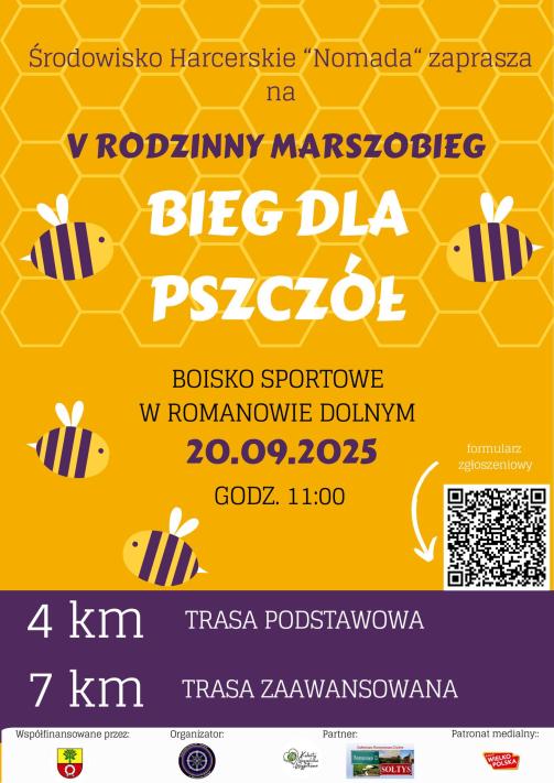 Bieg dla pszczół Romanowo Dolne