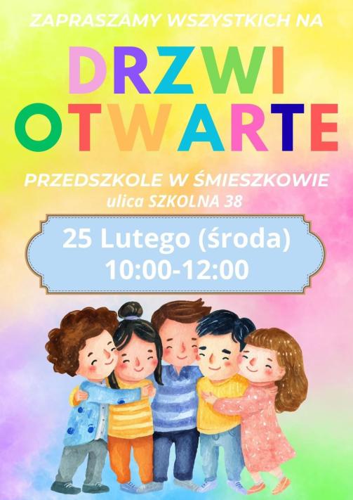 DZIEŃ OTWARTY w Publicznym Przedszkolu w Śmieszkowie