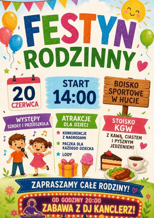 FESTYN RODZINNY W HUCIE