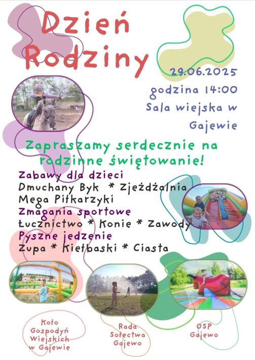 Festyn i Dzień Rodzinny w Gajewie 