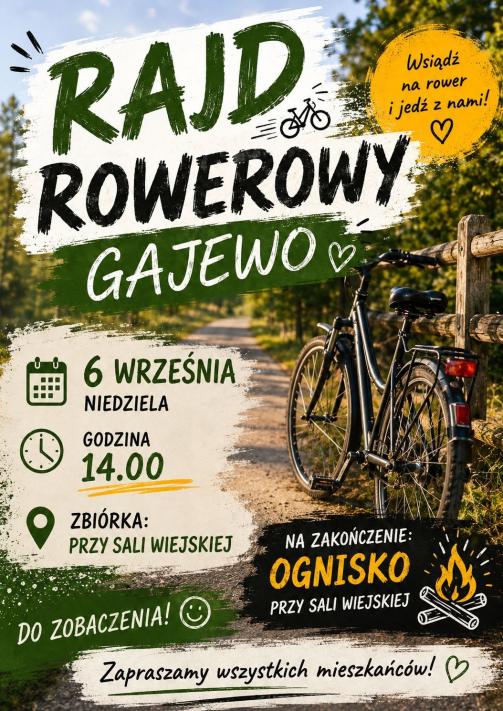 Rajd Rowerowy w Gajewie