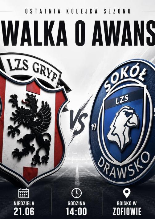 Mecz-Gryf Zofiowo vs Sokół Drawsko