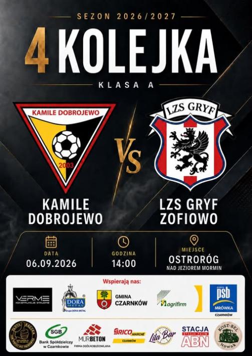 Mecz: Kamile Dobrojewo vs Gryf Zofiowo