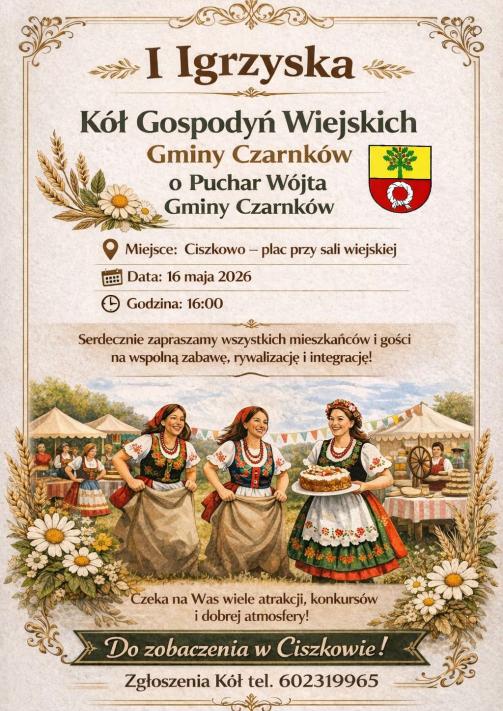 I Igrzyska KGW o Puchar Wójta Gminy Czarnków