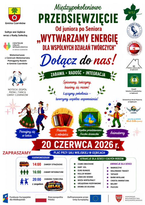 Międzypokoleniowe Przedsięwzięcie od Juniora po Seniora ,,Wytwarzamy  Energię dla Wspólnych Działań Twórczych" 