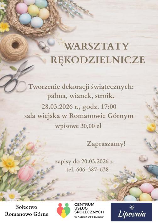 Warsztaty rękodzielnicze w Romanowie Górnym
