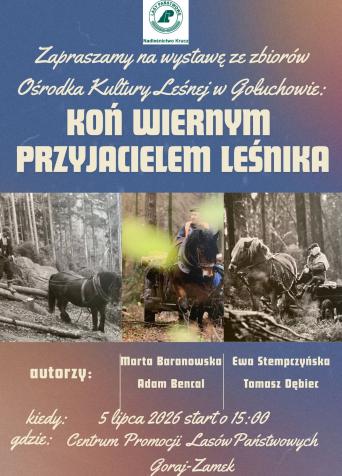 Koń wiernym przyjacielem leśnika