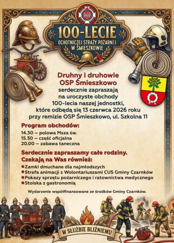 100-lecie Ochotniczej Straży Pożarnej w Śmieszkowie