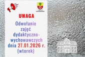 Ważny komunikat: Odwołanie zajęć 27 stycznia 2026