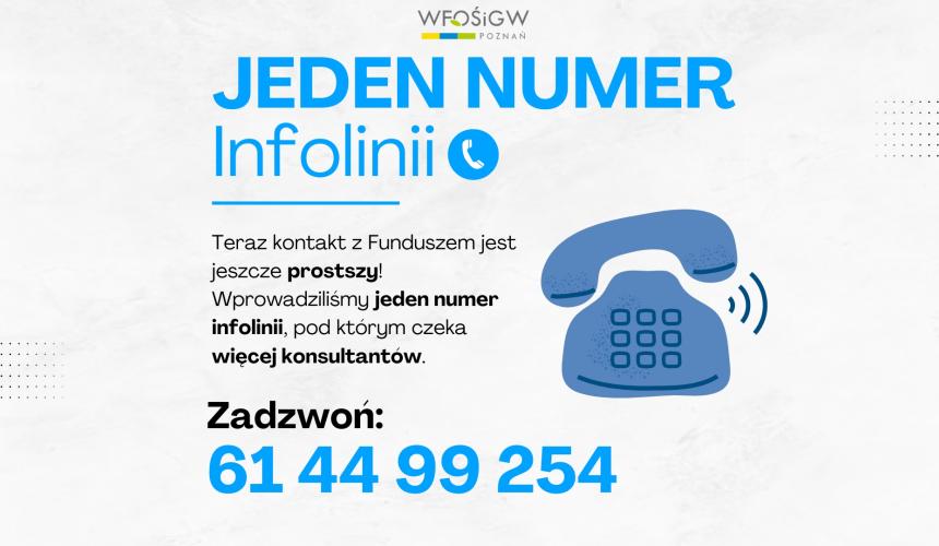 Zmiana w funkcjonowaniu infolinii WFOŚiGW w Poznaniu