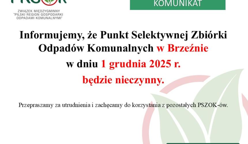 Punkt Selektywnej Zbiórki Odpadów Komunalnych w Brzeźnie (PSZOK)