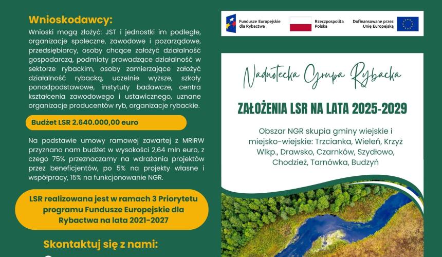 Nadnotecka Grupa Rybacka rozpoczyna wdrażanie Rybackiej Lokalnej Strategii Rozwoju