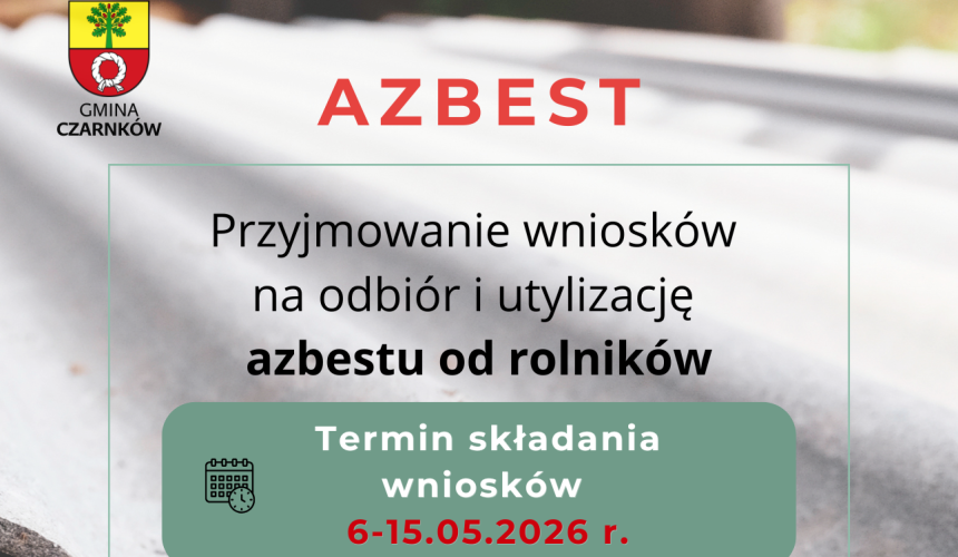 Nabór wniosków na odbiór i utylizację azbestu 