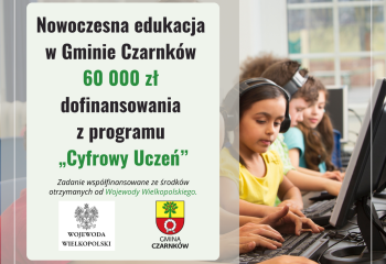 Gmina Czarnków w programie "Cyfrowy Uczeń"
