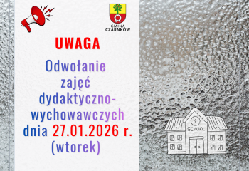 Ważny komunikat: Odwołanie zajęć 27 stycznia 2026