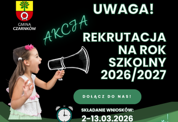 Startujemy z rekrutacją – rok szkolny 2026/2027  