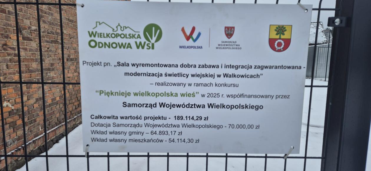 Świetlica w Walkowicach w nowej odsłonie!