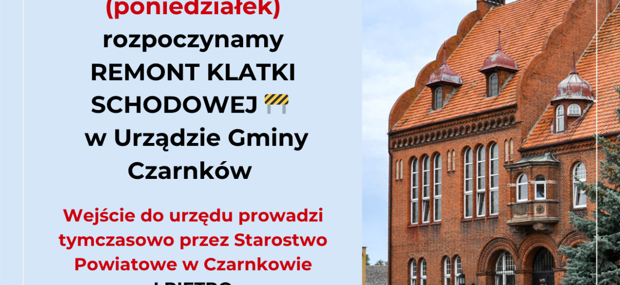 WAŻNA INFORMACJA DLA INTERESANTÓW NASZEGO URZĘDU